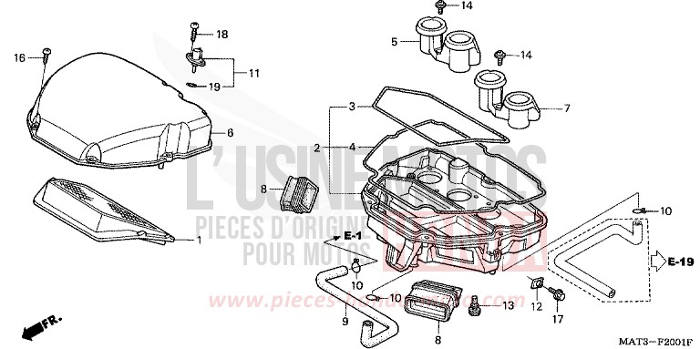 LUFTFILTER (X/Y/1/2/3/4) von Super Blackbird CANDY GLORY RED-U (R101) von 1999